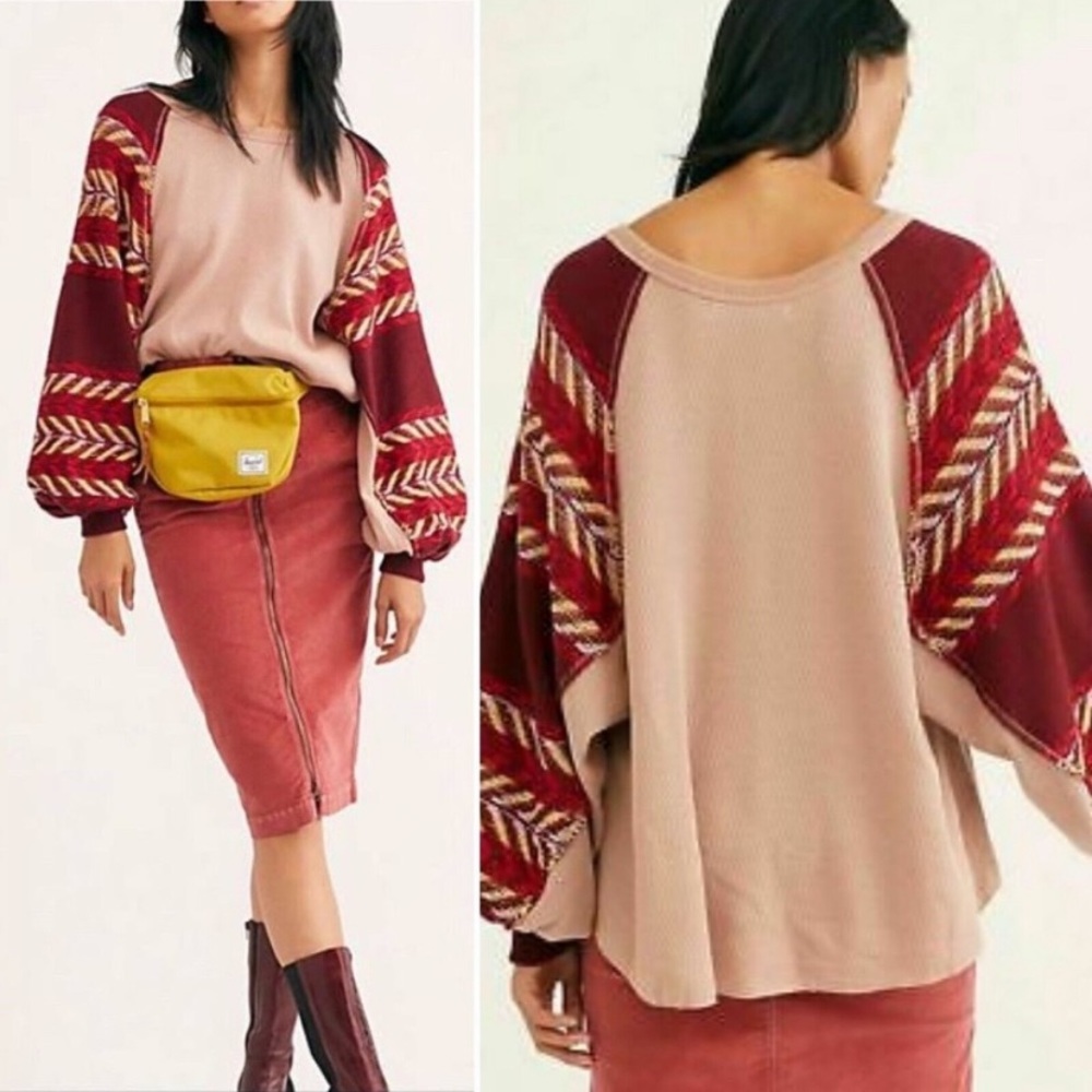 New Free People Rainbow Dreams Pullover/Sweater Size S